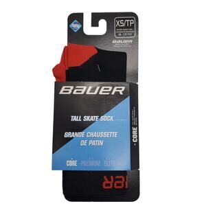 Bauer NG Core Tall Skate Socks Ice Hockey XS/TP 10-1.5 Youth Kids Compression